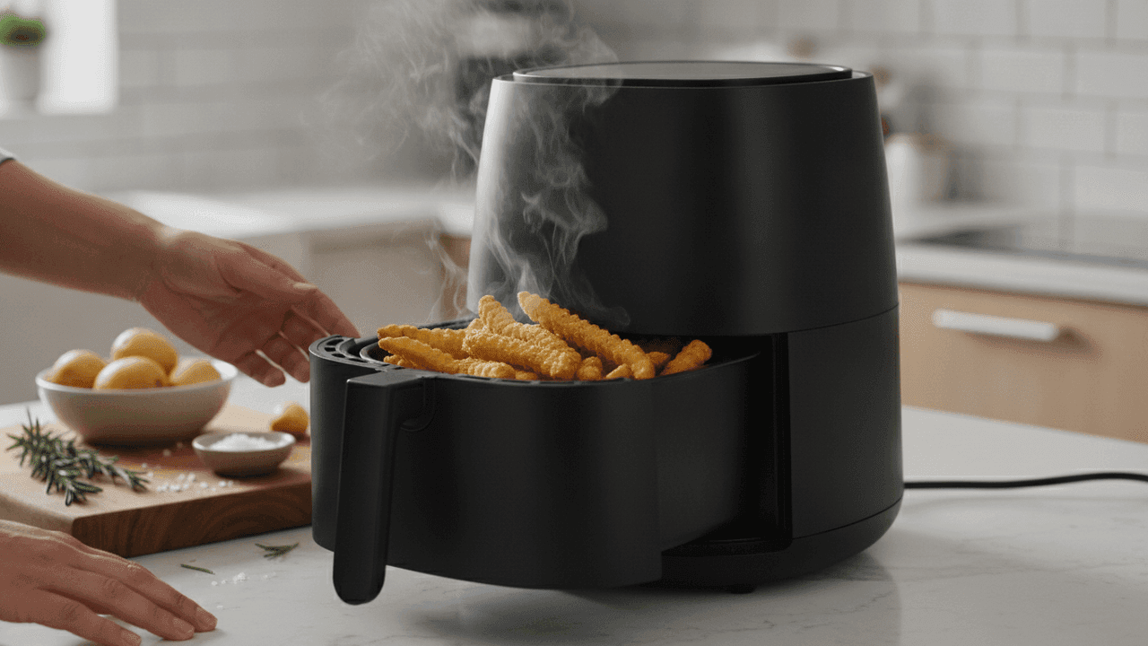 Como escolher uma air fryer: capacidade em litros, tipos (cesto, dupla, forno) e potência