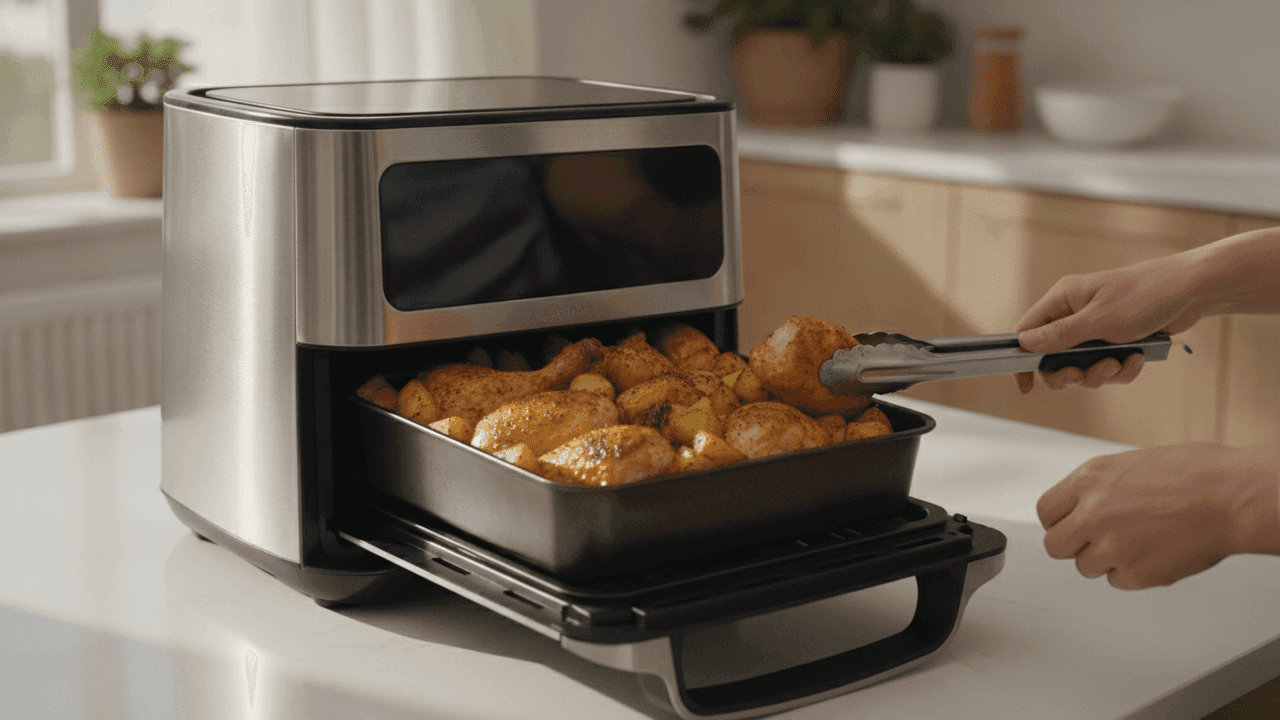 Melhor air fryer grande para família 2026: modelos de 8L a 16L