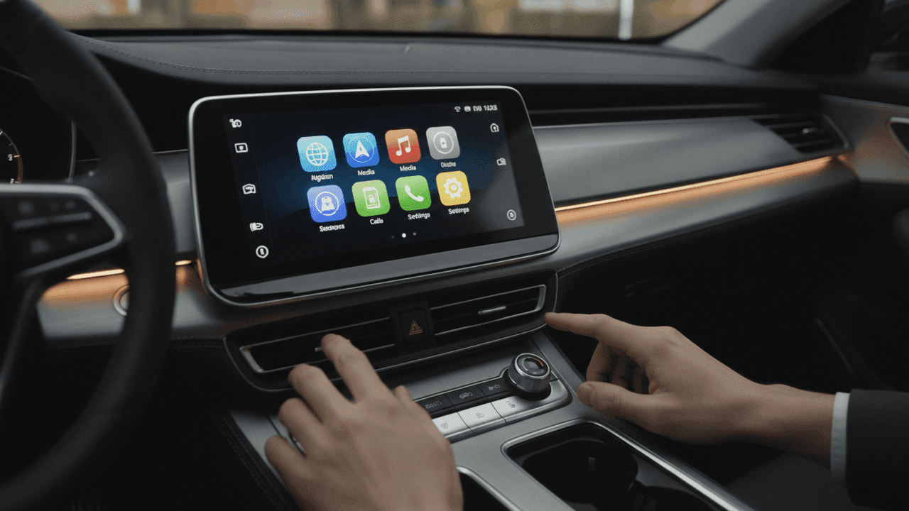 Centrais multimídia com CarPlay e Android Auto comparadas por preço, posição de venda e garantia declarada