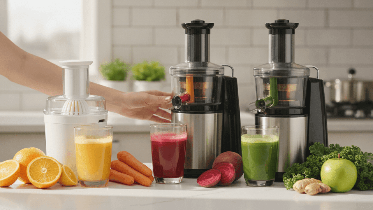 Os melhores espremedores e centrífugas de frutas de 2026 comparados: rendimento, versatilidade e limpeza
