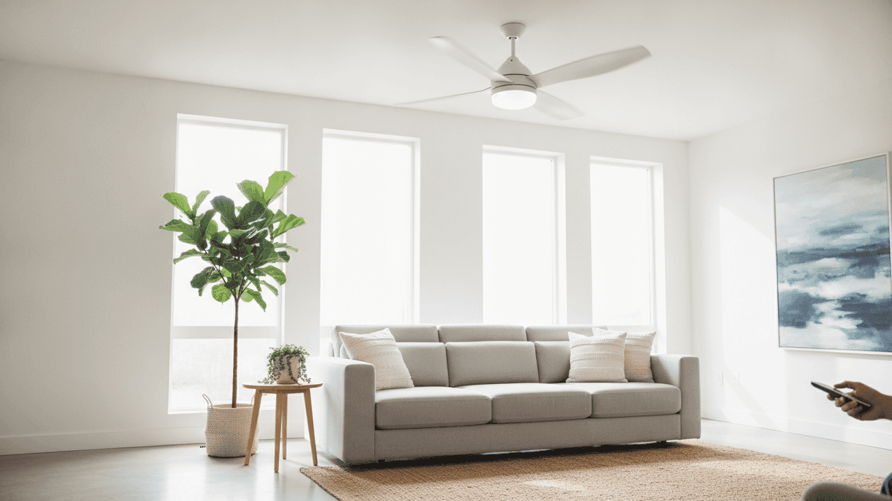 Os melhores ventiladores de teto de 2026 comparados: fluxo de ar, silêncio, consumo inverter e luminária