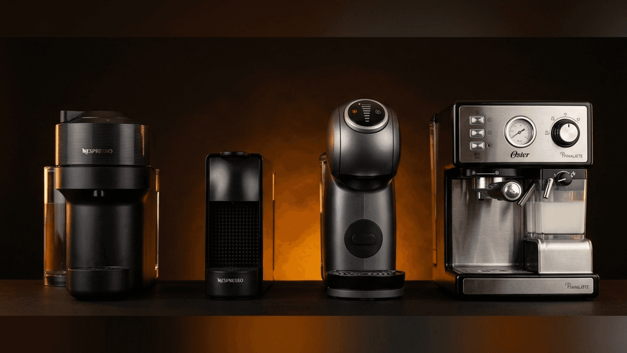 Melhores cafeteiras no Amazon Prime Day 2026 — Nespresso Essenza Mini, Vertuo Pop, Dolce Gusto, Oster PrimaLatte