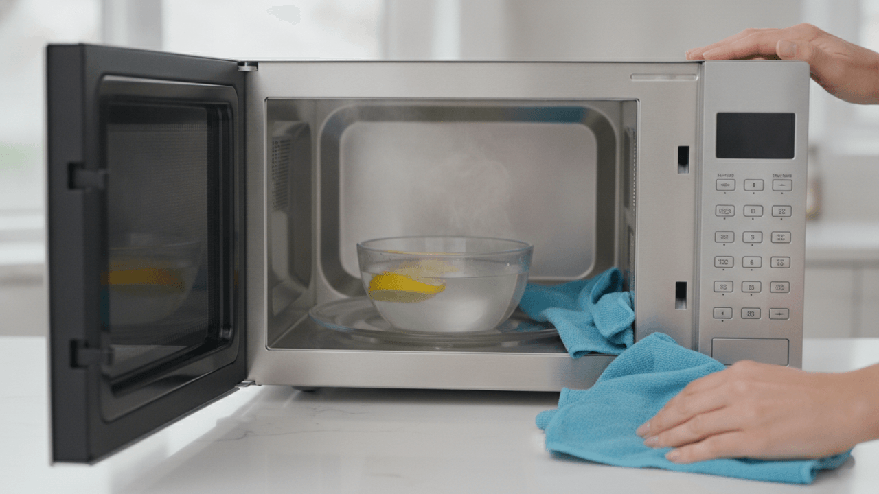 Como Limpar o Micro-ondas por Dentro: 4 Métodos que Funcionam (Sem Esfregar)